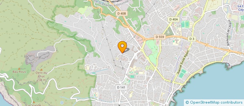 localisation de l'entreprise M.J.B.T.P  LA CIOTAT