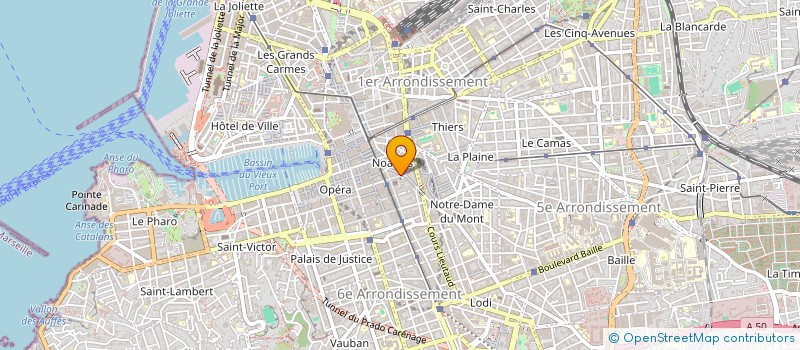 localisation de l'entreprise M.J BARBER CHEZ JUNIOR  MARSEILLE 1