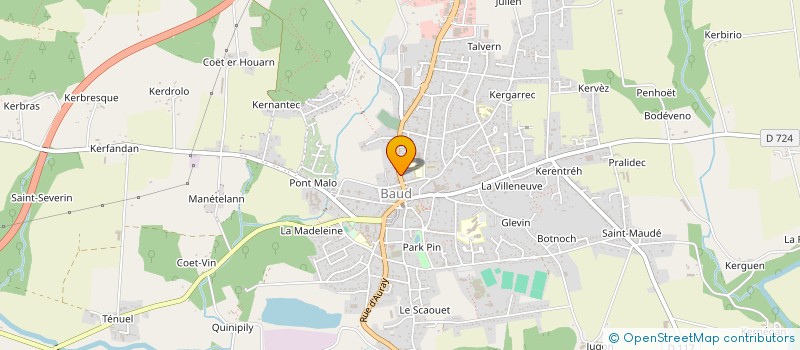 localisation de l'entreprise M.J.C. BAUD  QUIBERON