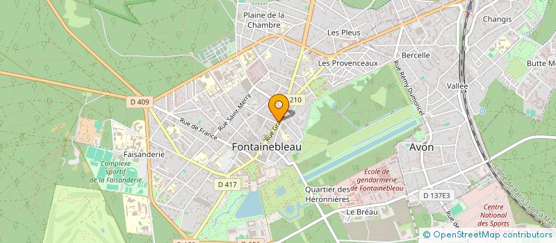 localisation de l'entreprise M.J.C. CARTERIE à FONTAINEBLEAU