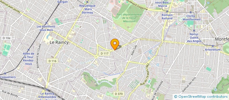 localisation de l'entreprise M.J.C.D. à CLICHY-SOUS-BOIS