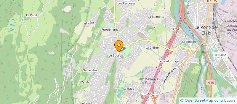 localisation de l'entreprise M.J.C. DU PIC SAINT-MICHEL  CLAIX