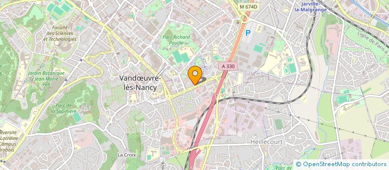 localisation de l'entreprise M J C ETOILE  VANDUVRE-LES-NANCY