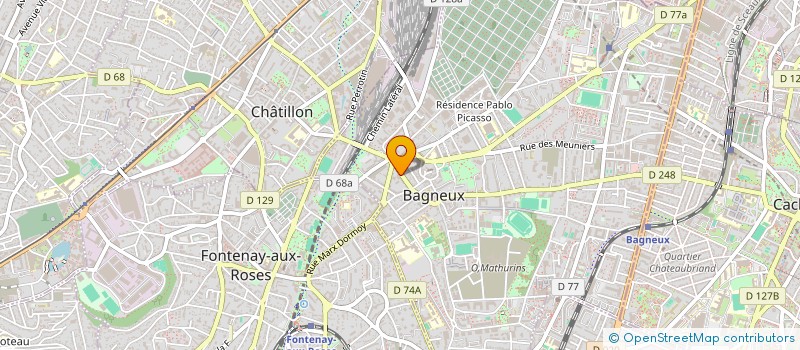 localisation de l'entreprise M.J.C TRANS à BAGNEUX