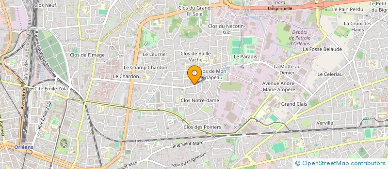 localisation de l'entreprise M&J COIFF à ORLEANS