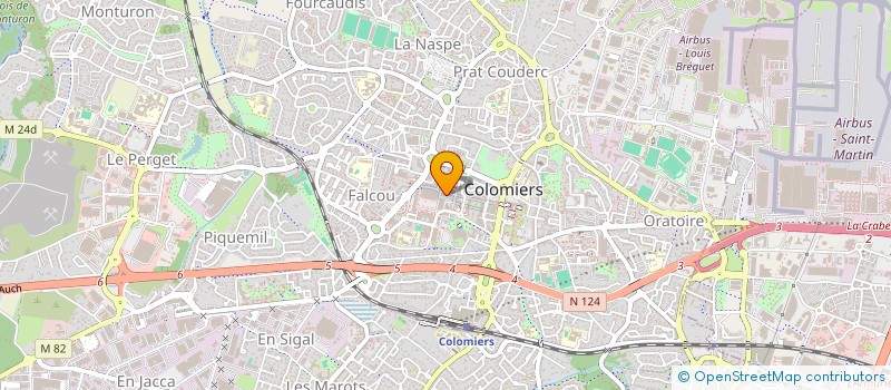 localisation de l'entreprise M-J COIFFURE à COLOMIERS