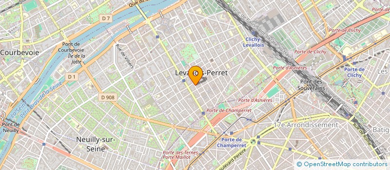 localisation de l'entreprise M.J CONSULTING à LEVALLOIS-PERRET