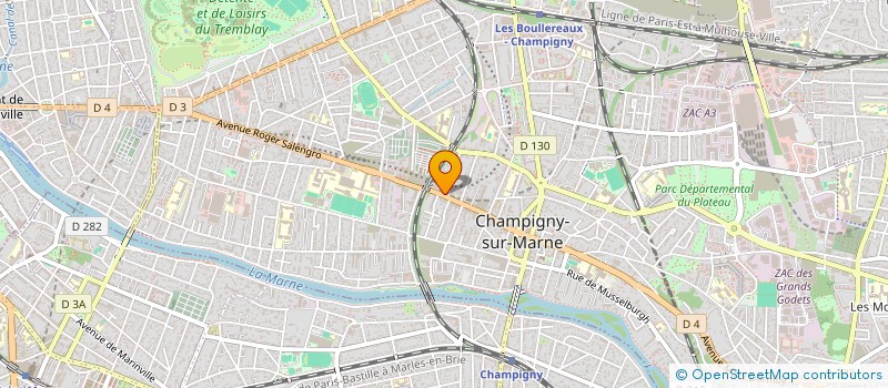 localisation de l'entreprise M J D  CHAMPIGNY-SUR-MARNE