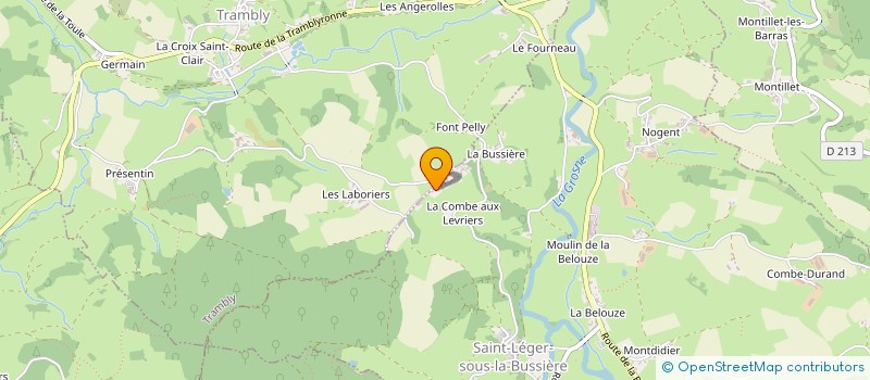 localisation de l'entreprise M.J. DUPARD-COINDOZ  SAINT-LEGER-SOUS-LA-BUSSIERE