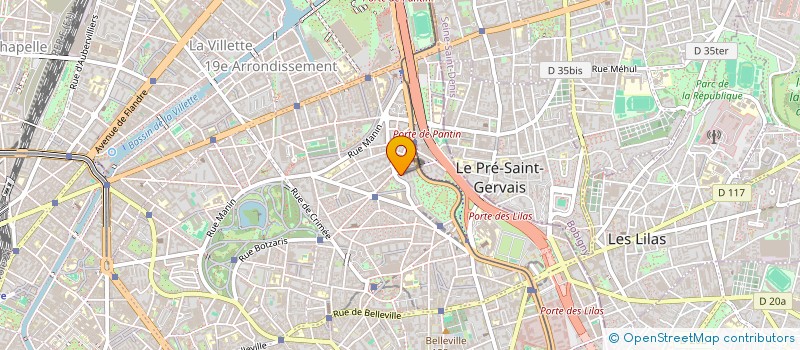 localisation de l'entreprise M.J.F.  PARIS