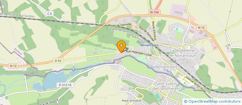 localisation de l'entreprise M-J.F.A.N.V.  NONANCOURT