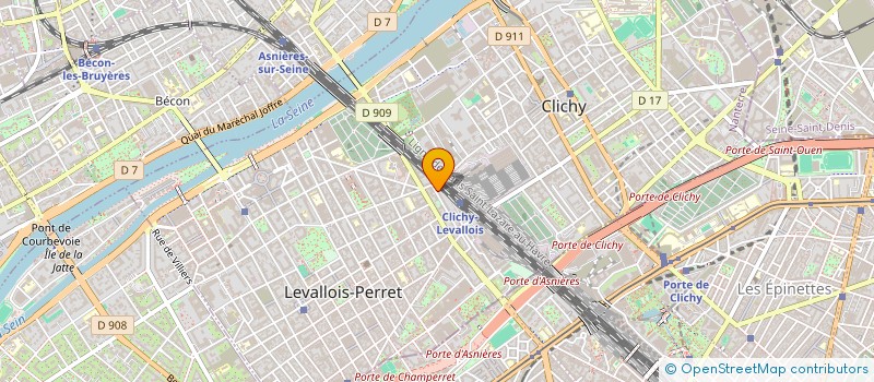 localisation de l'entreprise M&J FANNY OURSEL à LEVALLOIS-PERRET