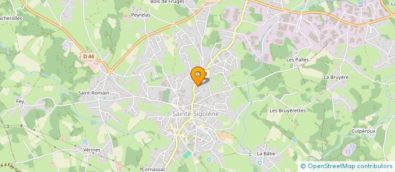 localisation de l'entreprise M.J. GOLENE à SAINTE-SIGOLENE
