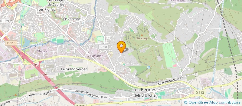 localisation de l'entreprise M&J HOLDING à LES PENNES-MIRABEAU