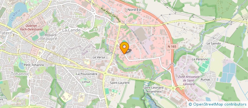 localisation de l'entreprise M.J. INDUSTRIES à VANNES