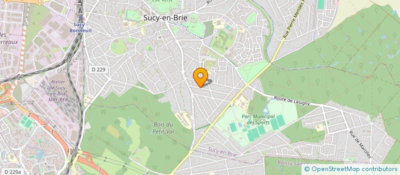 localisation de l'entreprise M.J.J. à SUCY-EN-BRIE