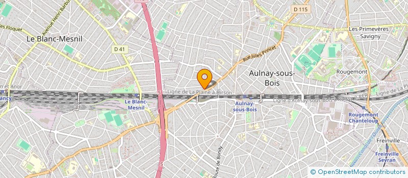 localisation de l'entreprise M.J.J BAT à AULNAY-SOUS-BOIS
