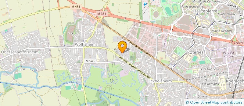 localisation de l'entreprise M.J.K.  ECKBOLSHEIM