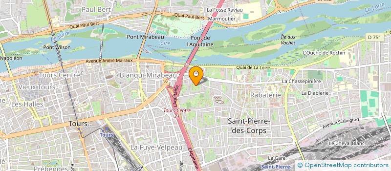 localisation de l'entreprise M.J.L IMMOBILIER  SAINT-PIERRE-DES-CORPS