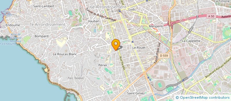 localisation de l'entreprise M.J.L.M à MARSEILLE