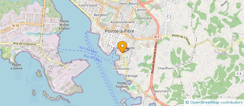 localisation de l'entreprise M J LOCATION à POINTE A PITRE