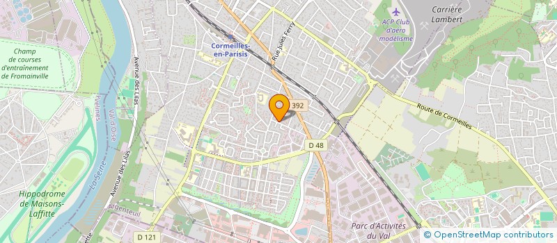 localisation de l'entreprise M J LOGISTIQUE à CORMEILLES-EN-PARISIS