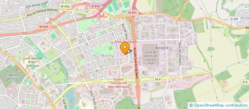 localisation de l'entreprise M J M  METZ