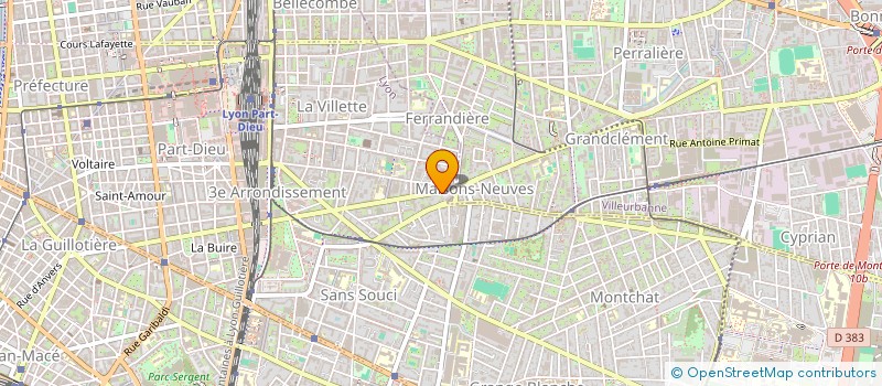 localisation de l'entreprise M J M à LYON