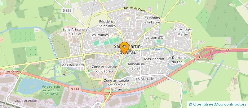 localisation de l'entreprise M.J.M à SAINT-MARTIN-DE-CRAU