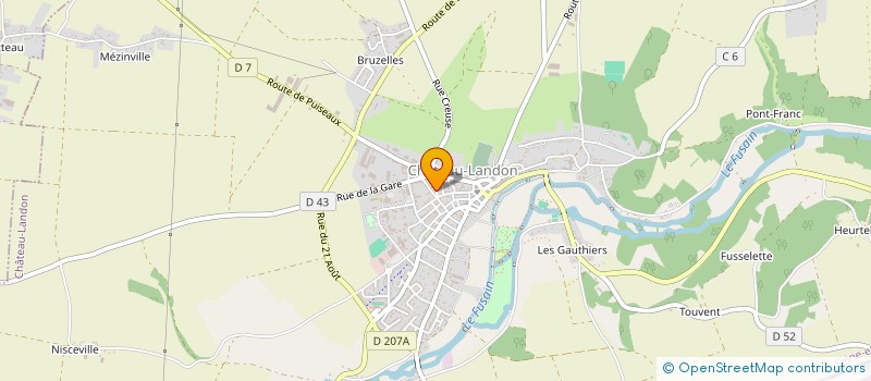 localisation de l'entreprise M.J.M. CONTROLE AUTO  CHATEAU-LANDON