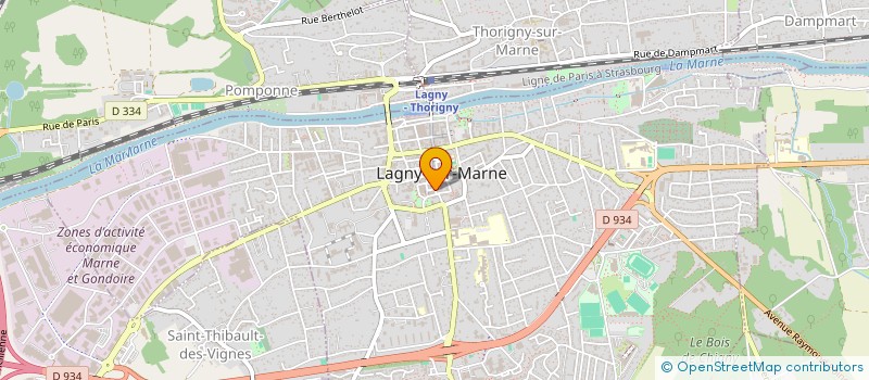 localisation de l'entreprise M J M CREATIONS à LAGNY-SUR-MARNE