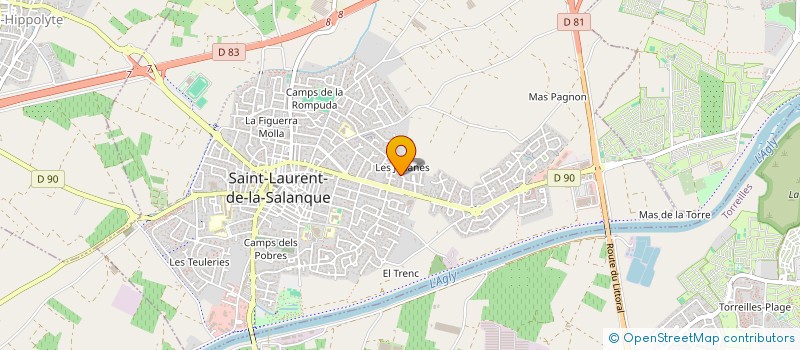 localisation de l'entreprise M.J.M. FORMENTI  SAINT-LAURENT-DE-LA-SALANQUE