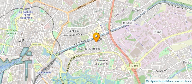 localisation de l'entreprise M.J. NIEUL  LA ROCHELLE