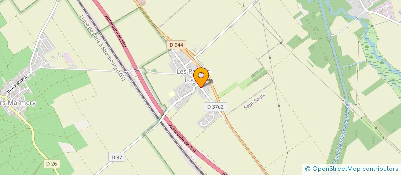 localisation de l'entreprise M.J.O.  LES PETITES-LOGES