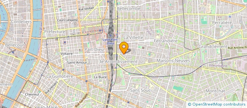 localisation de l'entreprise M.J.O.P.  LYON