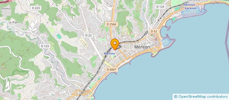 localisation de l'entreprise M.J.P  MENTON