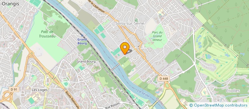 localisation de l'entreprise M.J.P. à SOISY-SUR-SEINE