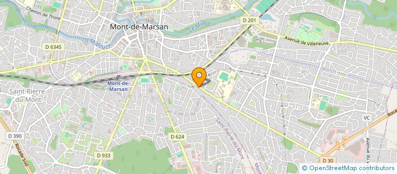 localisation de l'entreprise M.J.R. à MONT-DE-MARSAN