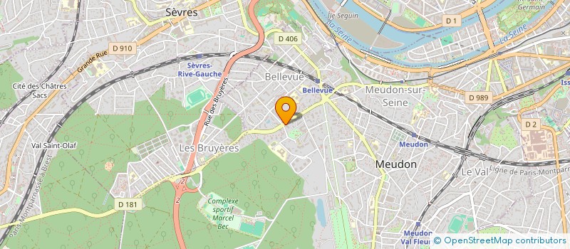 localisation de l'entreprise M J R  MEUDON