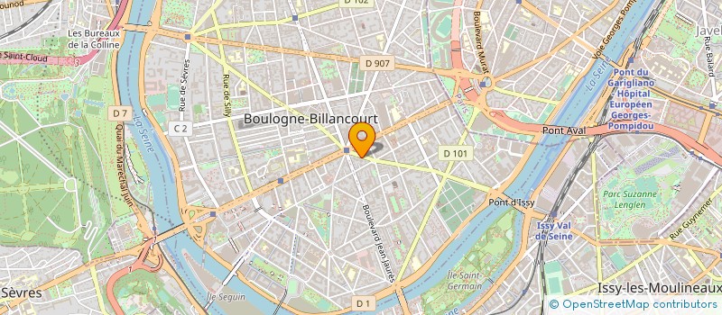 localisation de l'entreprise M.J.S à BOULOGNE-BILLANCOURT