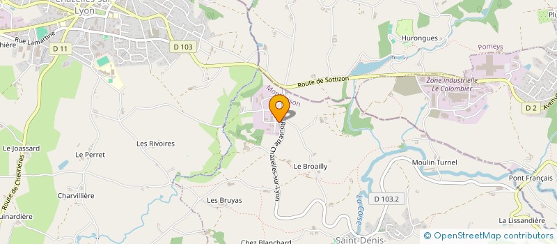 localisation de l'entreprise M.J.S BOIS  SAINT-DENIS-SUR-COISE