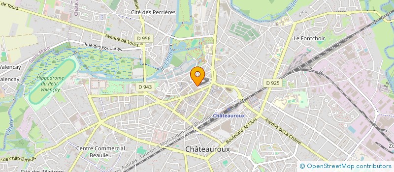 localisation de l'entreprise M&J STYLE à CHATEAUROUX