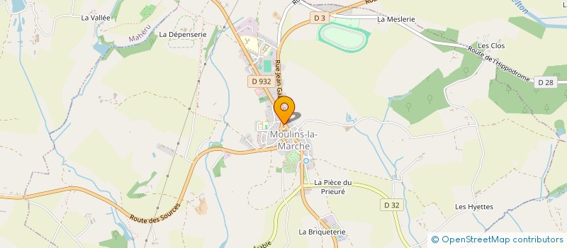 localisation de l'entreprise M'JOLIES CHOSES à MOULINS-LA-MARCHE