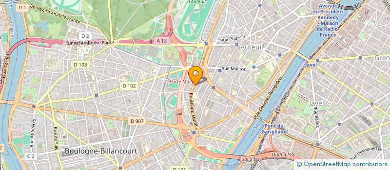 localisation de l'entreprise M JOUANNY ET CIE  PARIS