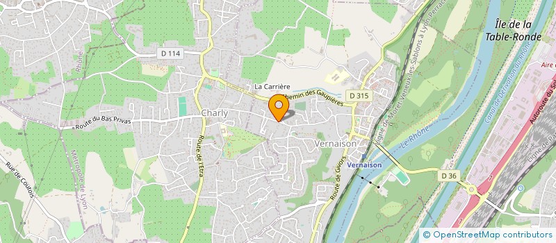 localisation de l'entreprise M. JOUFFRAY à OULLINS-PIERRE-BENITE