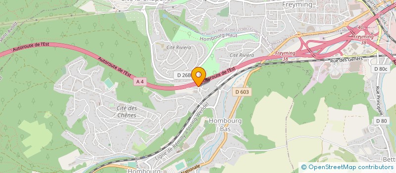 localisation de l'entreprise M JSYSTEMS  HOMBOURG-HAUT