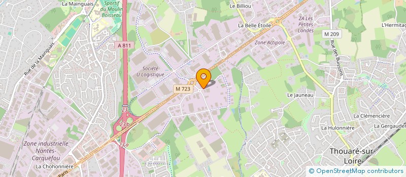 localisation de l'entreprise M-JVE  SAINTE-LUCE-SUR-LOIRE