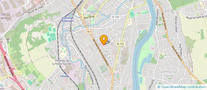 localisation de l'entreprise M.K à CORBEIL-ESSONNES