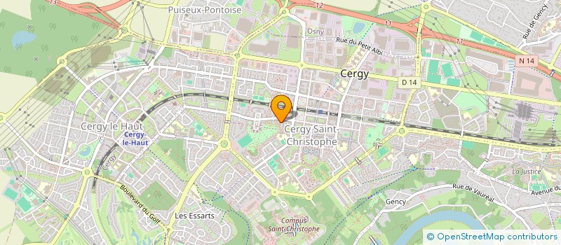 localisation de l'entreprise M K A à CERGY