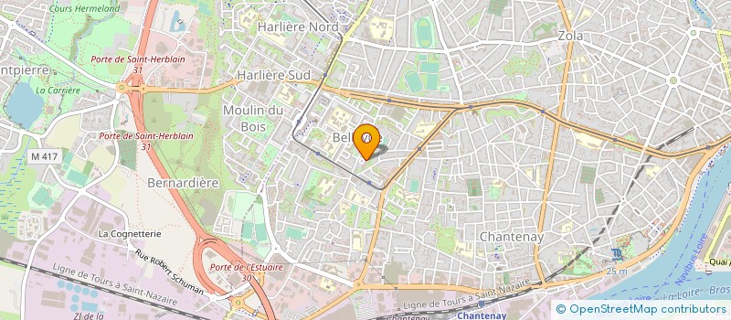 localisation de l'entreprise M.K.BARDAGE à NANTES